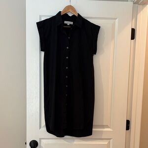 Loft Black Shirt Dress